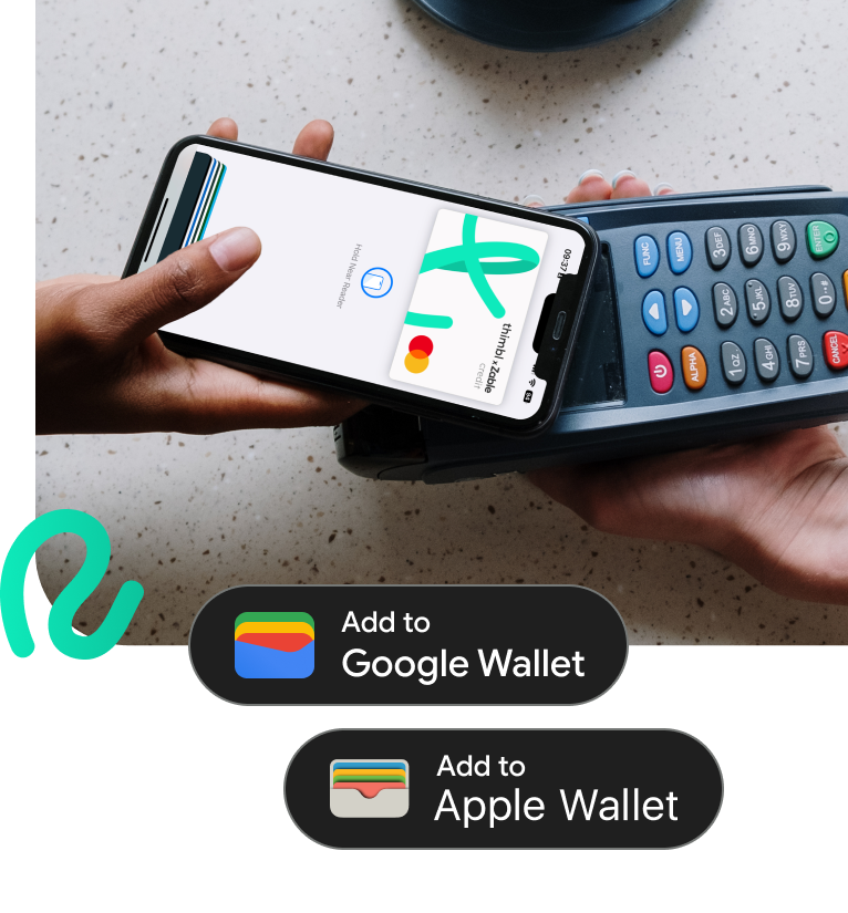 thimbl credit card and card reader